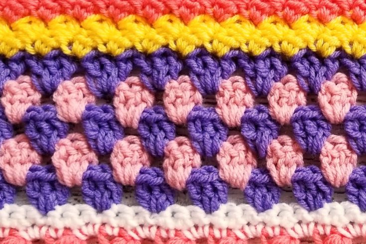 Welcome to Part 7 of the Stitch Sampler Scrapghan CAL! This week is the Granny Stripe Stitch.