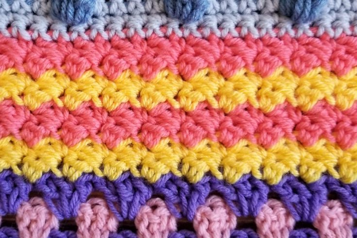 This is Part 8 of the Stitch Sampler Scrapghan CAL and that means we're now halfway done! This week is the Suzette Stitch.