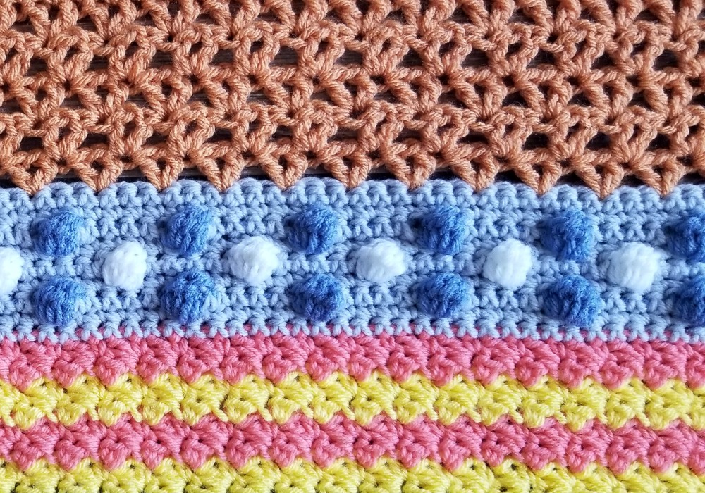 Welcome to Part 9 of the Stitch Sampler Scrapghan CAL! This week is the Bobble Stitch. 