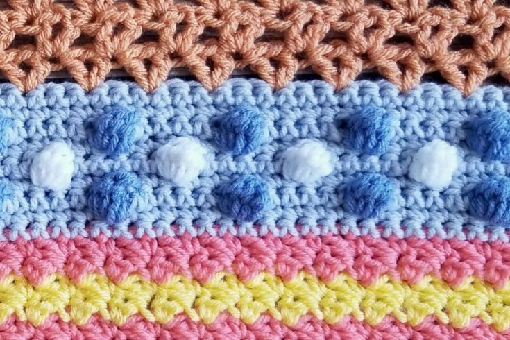 Welcome to Part 9 of the Stitch Sampler Scrapghan CAL! This week is the Bobble Stitch.