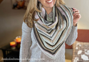 Easy All HDC Triangle Shawl Crochet Pattern