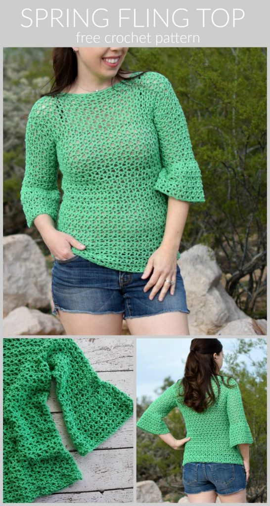 Spring Fling Crochet Top Pattern - The Spring Fling Crochet Top Pattern is such a fun top for spring!