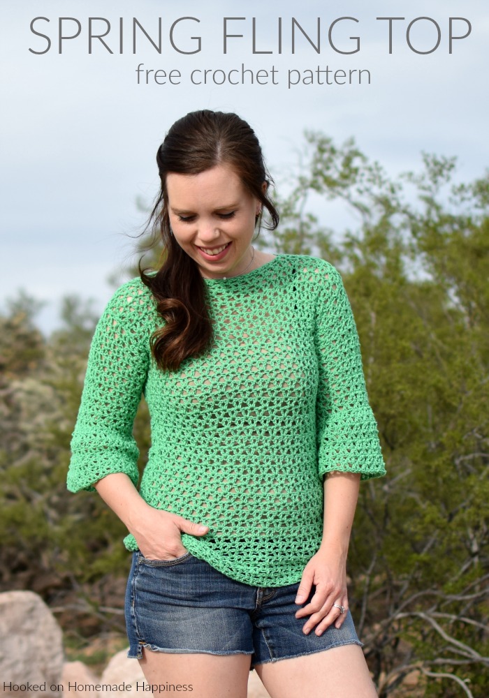 Spring Fling Crochet Top Pattern - The Spring Fling Crochet Top Pattern is such a fun top for spring! 