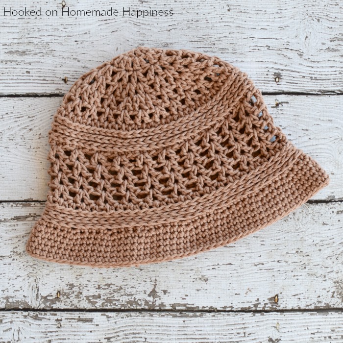 Sun Daze Bucket Hat Crochet Pattern - The Sun Daze Bucket Hat Crochet Pattern uses a few different stitches to create this cute and textured summer hat.