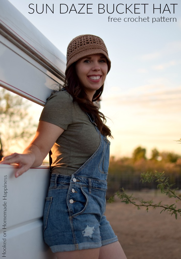 Sun Daze Floppy Hat Crochet Pattern - The Sun Daze Floppy Hat Crochet Pattern uses a few different stitches to create this cute and textured summer hat. 