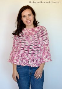 Springtime Poncho Crochet Pattern - The Springtime Poncho Crochet Pattern has an open airy design perfect for cool spring evenings!