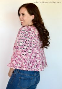 Springtime Poncho Crochet Pattern - The Springtime Poncho Crochet Pattern has an open airy design perfect for cool spring evenings!