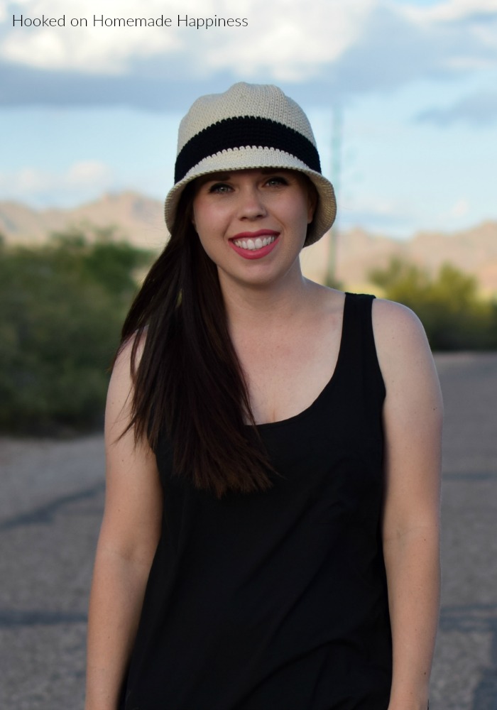 Beach Day Bucket Hat Crochet Pattern - The Beach Day Bucket Hat Crochet Pattern is the first pattern in this year's Crochet Along for a Cause! This hat pattern offers complete head coverage with extra length due to the brim. It's a good hat to donate to cancer centers.