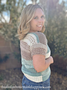 Simple Eyelet Tee Crochet Pattern