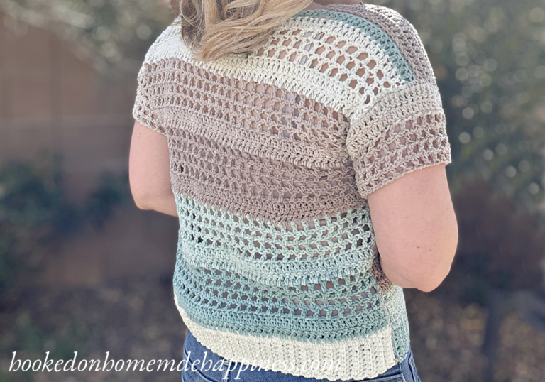 Simple Eyelet Tee Crochet Pattern