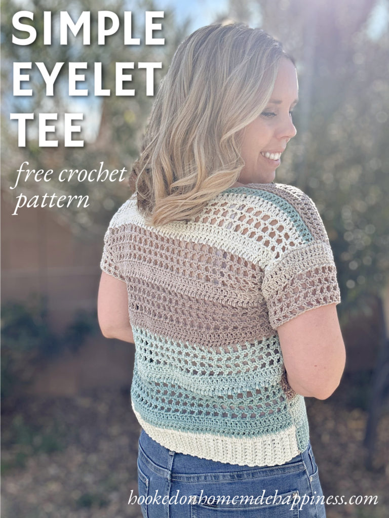 Simple Eyelet Tee Crochet Pattern