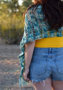 Lakeside Crochet Wrap Pattern - The Lakeside Crochet Wrap Pattern is so easy! You only need to know 3 simple stitches to make this open, airy design: chain, single crochet, and treble crochet.