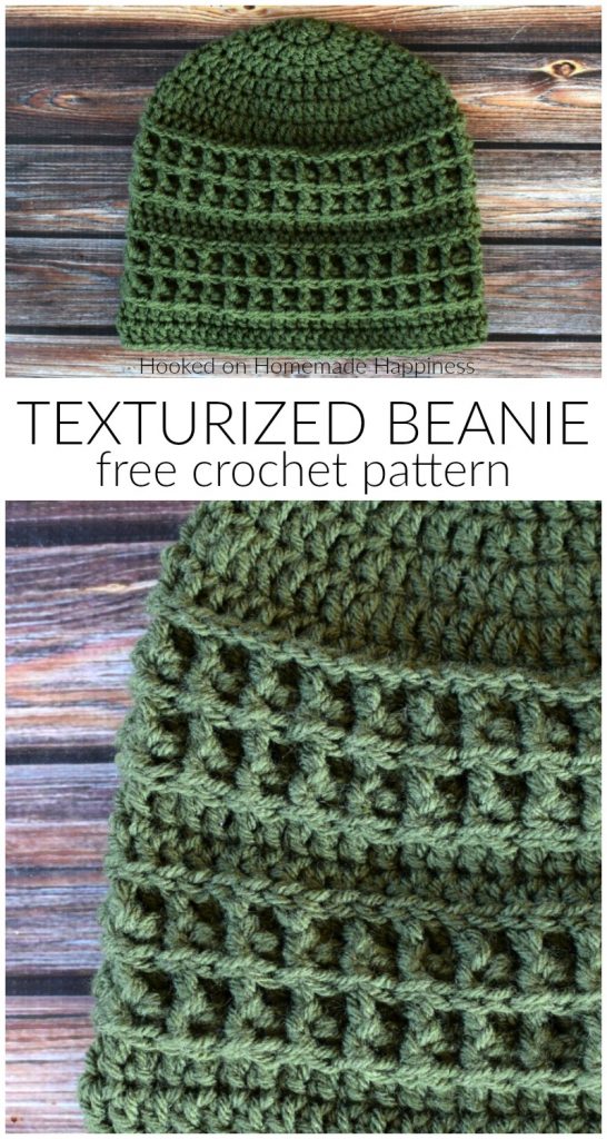 Texturized Crochet Beanie Pattern - The Texturized Crochet Beanie Pattern uses some of my favorite stitches and techniques to create the fun textures.