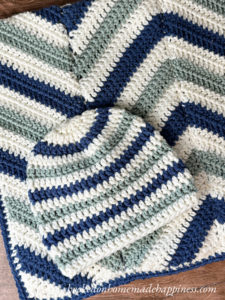 Basic Striped Baby Beanie Crochet Pattern