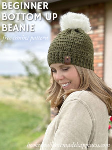 Beginner Bottom Up Beanie Crochet Pattern