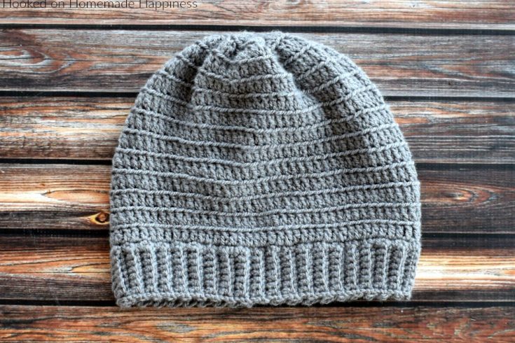 Bottom Up Beanie Crochet Pattern - My favorite beanies are always the ones made from the bottom up. The Beginner Bottom Up Beanie Crochet Pattern is a simple pattern with a video tutorial so any level crocheter can make this style hat.