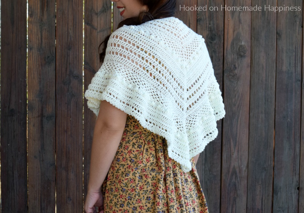 Al Fresco Shawl Crochet Pattern - The Al Fresco Shawl Crochet Pattern is a lightweight shawl that's perfect for cool evenings.