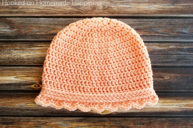 Flower Petal Cap Crochet Pattern - The Flower Petal Cap Crochet Pattern is a option for donating to cancer patients. It offers complete head coverage as well as neck and ear coverage. It's a quick and easy pattern with a little feminine touch.