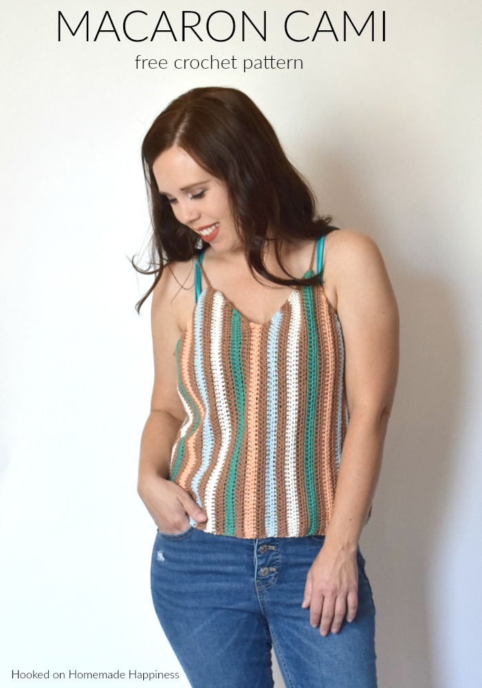 Macaron Cami Crochet Pattern - Hooked on Homemade Happiness
