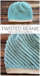 Twisted Beanie Crochet Pattern - I am so excited to share the Twisted Beanie Crochet Pattern with you! This beanie is completely different than any beanie I have ever made. I hope you love it, too!