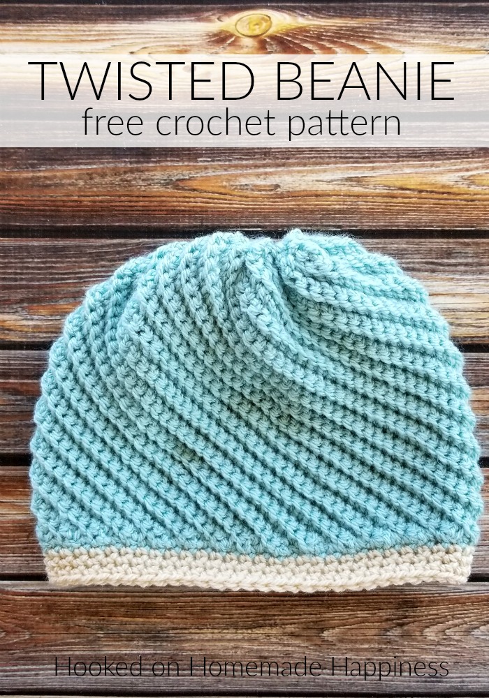 Twisted Beanie Crochet Pattern - I am so excited to share the Twisted Beanie Crochet Pattern with you! This beanie is completely different than any beanie I have ever made. I hope you love it, too!