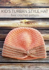 Kid's Turban Style Hat Crochet Pattern - The Kid's Turban Style Hat Crochet Pattern has adorable details that are so easy to create!