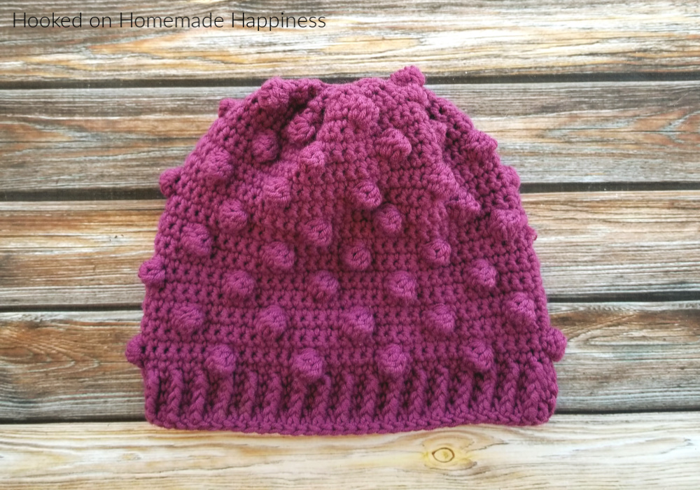 Bobble Beanie Crochet Pattern - The Bobble Beanie Crochet Pattern is the last pattern for this year's CAL for a Cause! I thought it would be fun to add this trendy beanie to our collective stack.