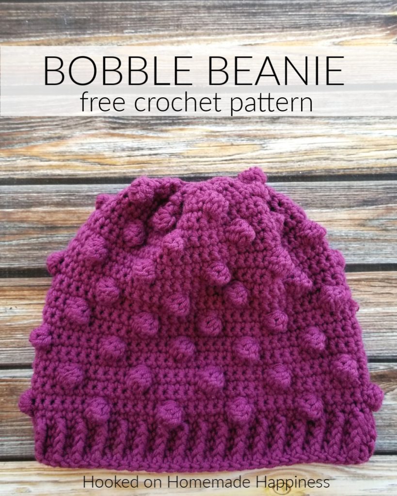 Bobble Beanie Crochet Pattern - The Bobble Beanie Crochet Pattern is the last pattern for this year's CAL for a Cause! I thought it would be fun to add this trendy beanie to our collective stack.