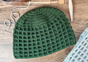 Waffle Brim Beanie Crochet Pattern