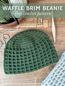 Waffle Brim Beanie Crochet Pattern