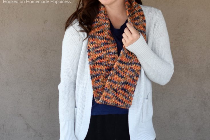 One Skein Infinity Scarf Crochet Pattern - Do you have that one special skein of yarn you don't know what to do with? The One Skein Infinity Scarf Crochet Pattern is the answer!