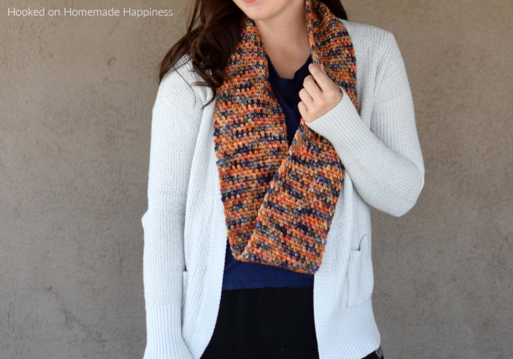 One Skein Infinity Scarf Crochet Pattern - Do you have that one special skein of yarn you don't know what to do with? The One Skein Infinity Scarf Crochet Pattern is the answer!