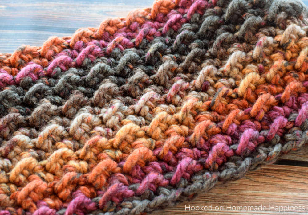 Easy Chunky Cowl Crochet Pattern Hooked On Homemade Happiness