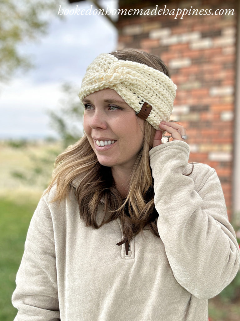 Twisted Ear Warmer Crochet Pattern