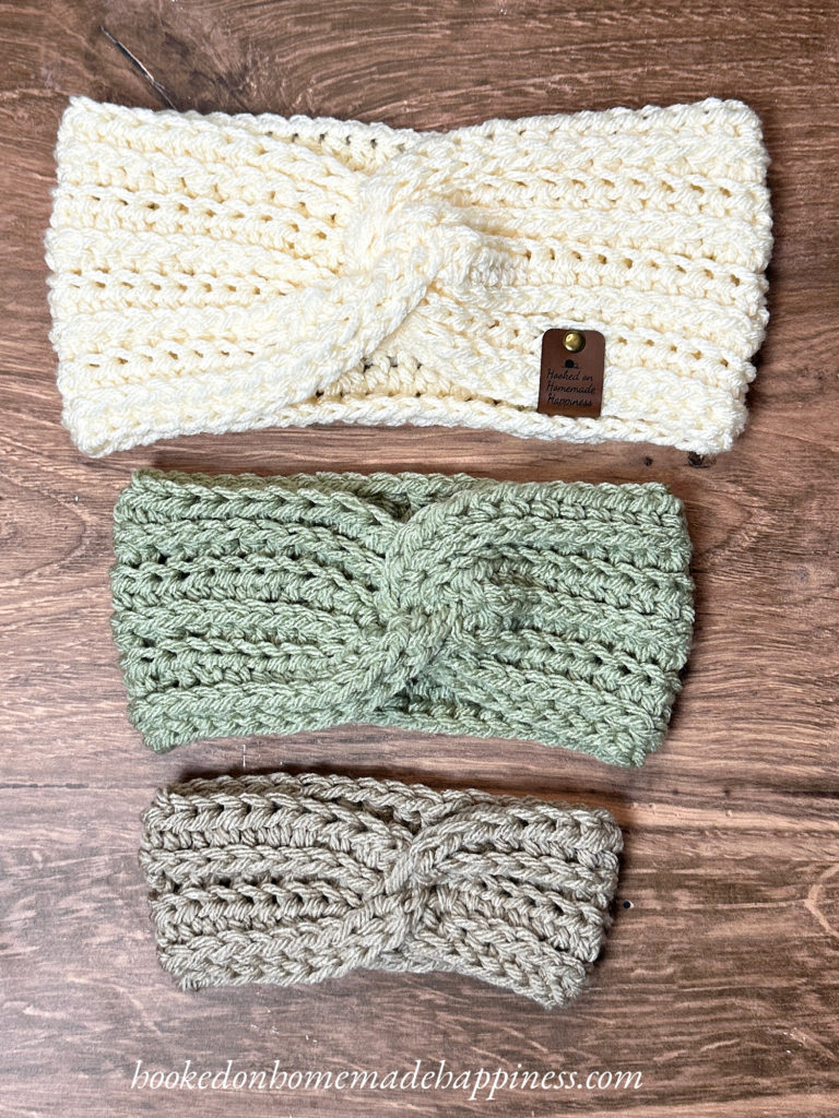Twisted Ear Warmer Crochet Pattern