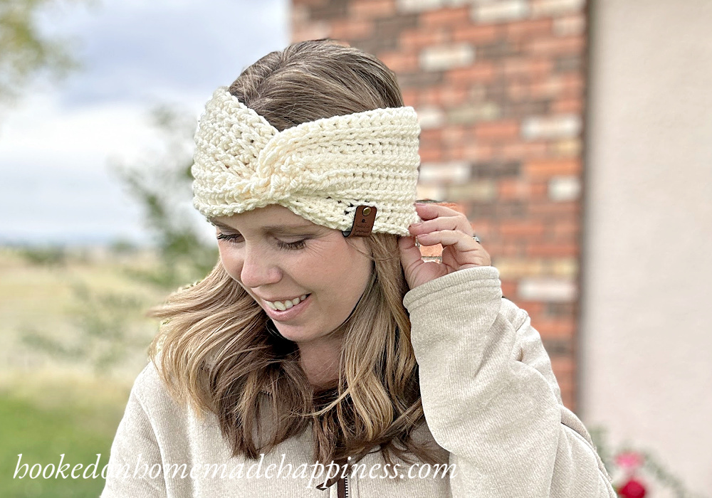 Twisted Ear Warmer Crochet Pattern