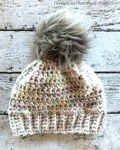 Arctic Beanie Crochet Pattern - The Arctic Beanie Crochet Pattern is made with super simple stitches and bulky weight yarn. Quick and easy!