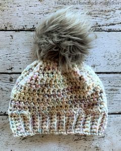 Arctic Beanie Crochet Pattern - The Arctic Beanie Crochet Pattern is made with super simple stitches and bulky weight yarn. Quick and easy!