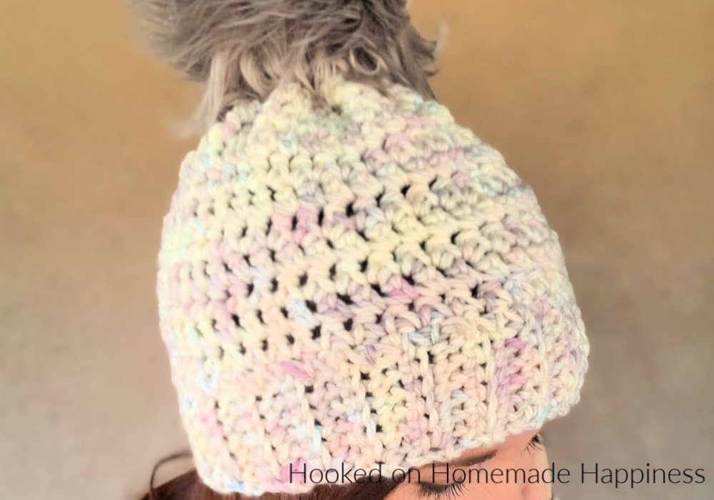 Arctic Beanie Crochet Pattern - The Arctic Beanie Crochet Pattern is made with super simple stitches and bulky weight yarn. Quick and easy!