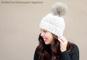 Arctic Beanie Crochet Pattern - The Arctic Beanie Crochet Pattern is made with super simple stitches and bulky weight yarn. Quick and easy!