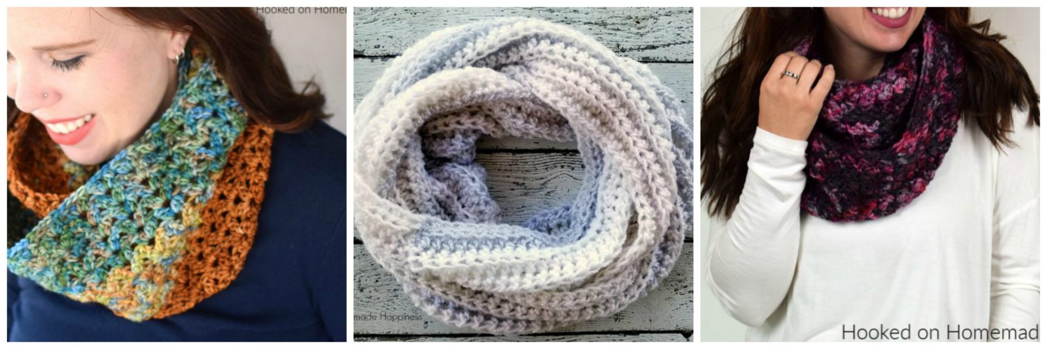 Easy Velvet Infinity Scarf Crochet Pattern Hooked on Homemade Happiness