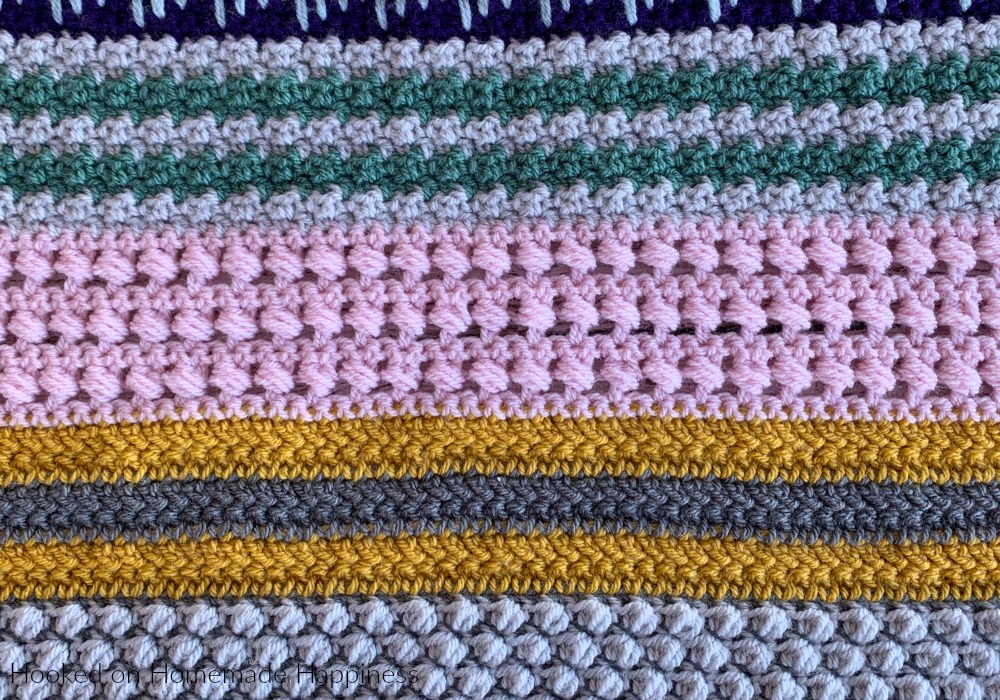 Bead Stitch - The Bead Stitch is one of my new favorite stitches! It has such a fun texture. I love using puff stitches and this is just a different way to incorporate that texture into a project.