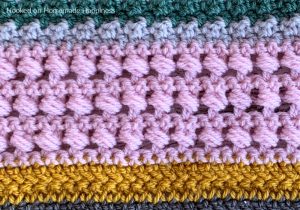 Bead Stitch - The Bead Stitch is one of my new favorite stitches! It has such a fun texture. I love using puff stitches and this is just a different way to incorporate that texture into a project.