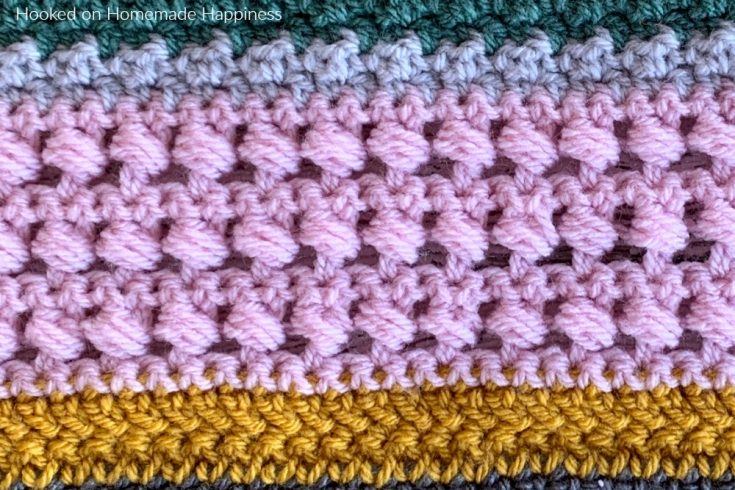 Bead Stitch - The Bead Stitch is one of my new favorite stitches! It has such a fun texture. I love using puff stitches and this is just a different way to incorporate that texture into a project.