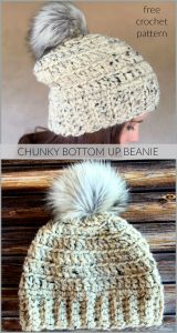 Chunky Bottom Up Beanie Crochet Pattern - The Chunky Bottom Up Beanie Crochet Pattern is the chunky version of the Beginner Bottom Up Beanie!