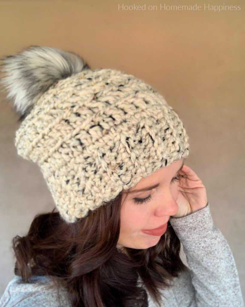 Chunky Bottom Up Beanie Crochet Pattern - The Chunky Bottom Up Beanie Crochet Pattern is the chunky version of the Beginner Bottom Up Beanie!