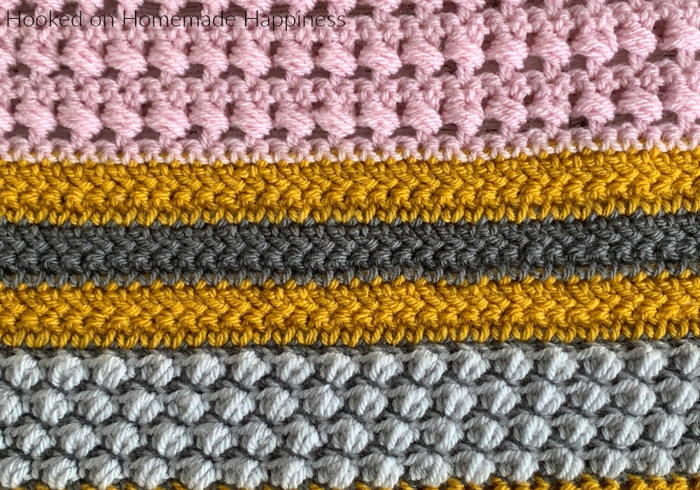 Herringbone Double Crochet Stitch - The Herringbone Double Crochet Stitch is one I like to use often! It creates a zig-zag type look. It's also has less holes than typical double crochet which makes it a great stitch for garments.