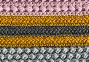 Herringbone Double Crochet Stitch - The Herringbone Double Crochet Stitch is one I like to use often! It creates a zig-zag type look. It's also has less holes than typical double crochet which makes it a great stitch for garments.