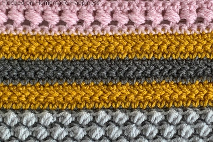 Herringbone Double Crochet Stitch - The Herringbone Double Crochet Stitch is one I like to use often! It creates a zig-zag type look. It's also has less holes than typical double crochet which makes it a great stitch for garments.
