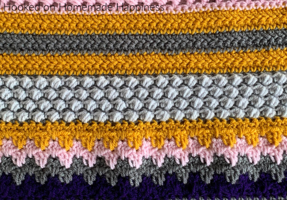 Welcome to week 2 of the Stitch Sampler Scrapghan CAL! This week's stitch is the Pebble Stitch.